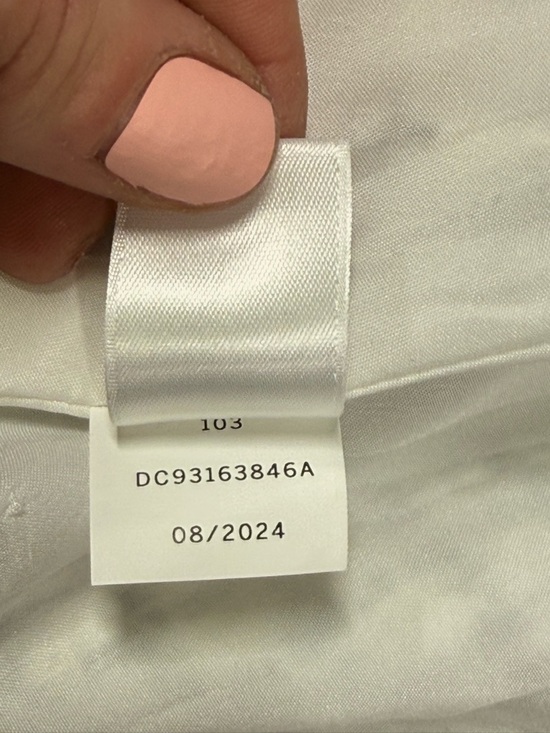 CeCe | Crew Neck Black & White Tweed Fit & Flare Dress Silver Button Down - Picture 14 of 15